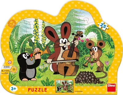 Produktbild von DINO Puzzle Maulwurf-Musiker 25 Teile