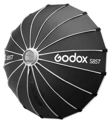 Image de Godox, softbox parabolique compact, ouverture rapide, 85 cm, monture Bowens, modèle S85T