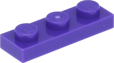 Zdjęcie produktu dla Lego® 1x3 płytka 3623 - 10 sztuk Ciemnofioletowy