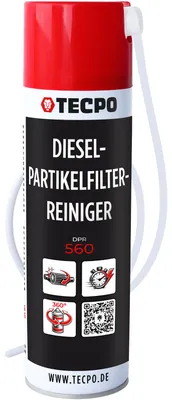 Produktbild von TECPO Dieselpartikelfilter DPF Reiniger, 400ml Reinigungsspray mit Sprühsonde ohne Montage entfernt Ablagerungen, Asche und Ruß