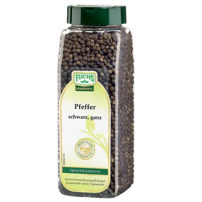 Zdjęcie produktu dla Fuchs Professional Pepper czarne całe ziarna pieprzu ostre 500g