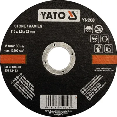 Obrázek produktu pro Yato YT-5930, 11,5 cm, 5 kusů