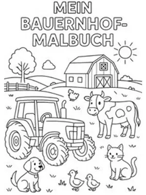 Produktbild von Mein Bauernhof Malbuch