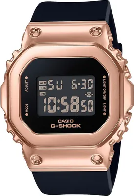 Produktbild von Casio G-Shock GM-S5600PG-1ER schwarz rose Damenuhr Wasserdicht Stoppfunktion Alarmfunktion