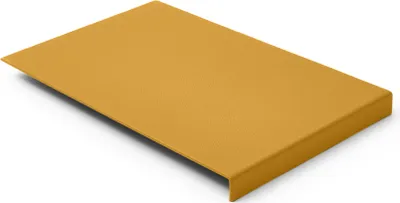 Produktbild von Mauspad Echtes Leder Gelb cm 20x32 - Mousepad Struktur aus Stahl mit Kantenschutz - Hergestellt in Italien