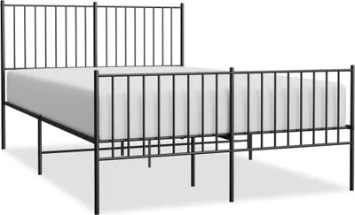 Obrázek produktu pro vidaXL Postel s čelem a nohou kovová 140x190 cm