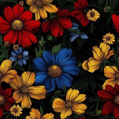 Image de OUTDOOR DÉCORDS OXFORD - motif fleurs multicolores | DX18047