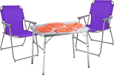 Produktbild von 3-teiliges praktisches Campingmöbel Set Alu L75xB55xH60cm