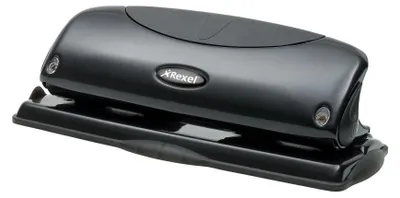 Productafbeelding van Rexel 2100755 Vierfachslagmachine P425, metalen behuizing, ponskracht 2,5 mm, geschikt voor 25 vel papier
