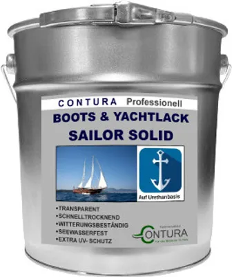 Produktbild von 2,5Liter - Contura Boots- & Yachtlack Hochglanz Bootslack Holzlack Hartlack Klarlack – Glänzend