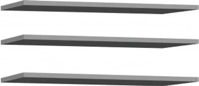 Produktbild von Furniture24 Einlegeböden DMRD42 - 3er Set, Grau, Laminatplatte, 58x2x42cm für Vorzimmer und Schlafzimmer
