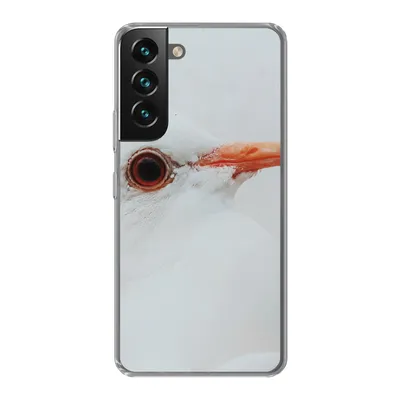 Produktbild von MuchoWow® Handyhülle Schutzhülle Hülle für Samsung Galaxy S22 Nahaufnahme einer weißen Taube Silikon Softcase Handy Hülle - Mobiltelefonhülle