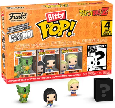 Zdjęcie produktu dla Funko POP Bitty Dragon Ball 4pack Cell Android 17 Android 18 + Losowy Figurka Kolekcjonerska
