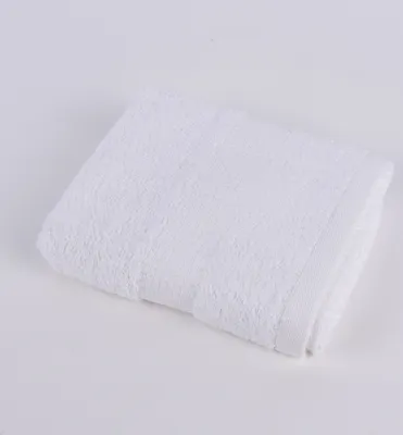 Produktbild von Qualitätsfrottee Handtuch 100% Baumwolle 500g/qm reinweiß Größe  Handtuch 50 x 100 cm