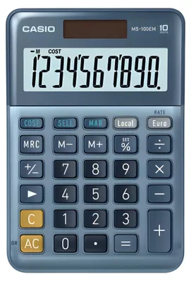 Image de Casio MS-100EM calculatrice Bureau Calculatrice à écran Multicolore