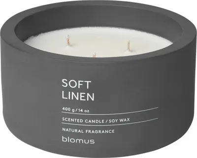 Produktbild von blomus GmbH FRAGA Duftkerze magnet Soft Linen 13 cm