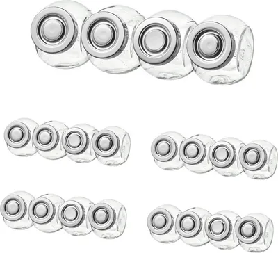 Produktbild von 20er Set RAJTAN Ikea Gewürzglas, Glas/aluminiumfarben, 15 cl (5x 4er Pack)