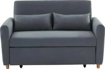 Produktbild von AYLA 2-Sitzer-Sofa, Stoff, umwandelbar - grau
