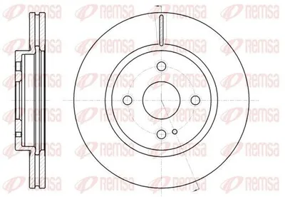 Produktbild von 2x REMSA Bremsscheibe 61266.10 vorne für MAZDA 2 Schrägheck (DE_ DH_3) 257 9mm
