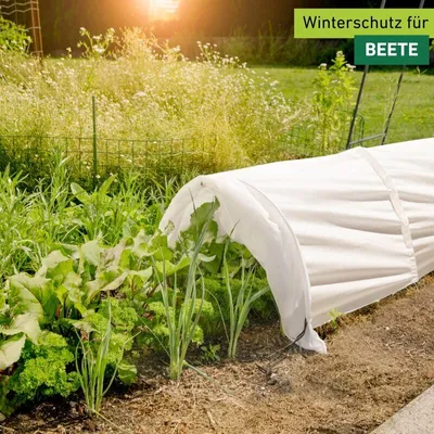 Produktbild von Windhager Gartentunnel aus Vlies, ausziehbar mit Akkordeon System, 0.45m breit, Pflanzenschutz