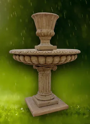 Produktbild von Springbrunnen Fontäne Zierbrunnen Garten Deko Brunnen Florero 153 cm Steinguss
