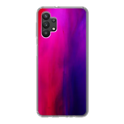 Produktbild von MuchoWow® Handyhülle Schutzhülle Hülle für Samsung Galaxy A32 5G Färben - Rosa - Lila - Abstrakt Silikon Softcase Handy Hülle - Softcase