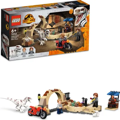 Obrázok produktu pre Stavebnica LEGO Jurassic World Atrociraptor: nahá?a?ka na motorke 76945 (167 dielikov)