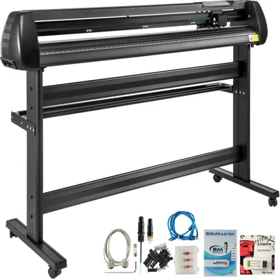 Immagine prodotto di Taglierina per vinile da 53 pollici - Macchina taglierina per vinile con supporto a pavimento - Plotter per vinile