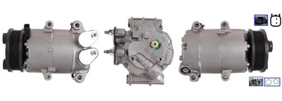 Produktbild von LUCAS ACP01038 Klimaanlage Klimakompressor PAG 46 R134a für FORD Fiesta Mk6 Schrägheck (JA8, JR8) FOCUS III Fiesta Mk6 Kastenwagen