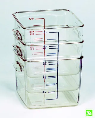 Produktbild von Rubbermaid 6306, Behälter, Rechteckig, 5,7 l, Transparent, Polycarbonat, -40 - 100 °C