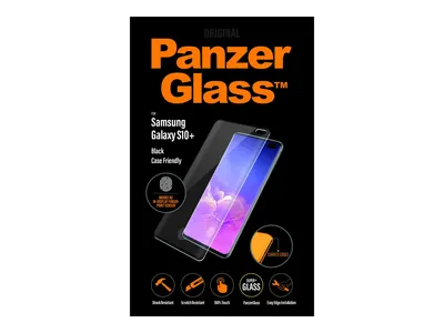 Produktbild von PanzerGlass Case Friendly Displayschutzfolie Schwarz für das Samsung Galaxy S10 Plus