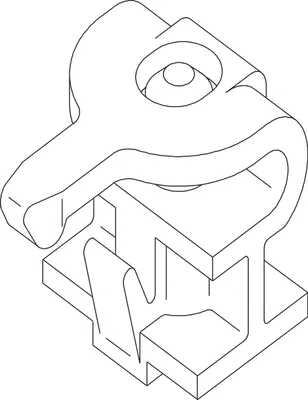 Produktbild von Hawa Multifold 30/W Haltepuffer oben (Schiebetürbeschlag) für Faltschiebetüren