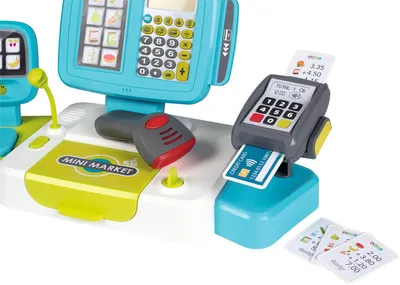 Produktbild von Smoby elektronische Supermarktkasse XL Türkis