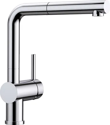 Immagine prodotto di BLANCO 512402 Rubinetto LINUS-S in CROMO con leva di comando a destra / Miscelatore monocomando / Miscelatore