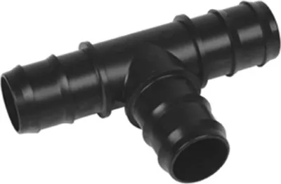 Produktbild von T-Stück Ø 38 mm f. Schwimmschlauch | Schwarz