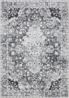 Image de Interiyou Tapis lavable Gent Anthracite 140x200 cm