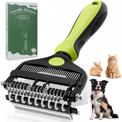 Imagen del producto de Cepillo multifunción 3 en 1, elimina el pelo suelto y la capa inferior, ideal para perros y gatos, para el cuidado del pelaje