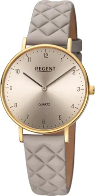 Regent BA-855 Damenuhr Quarz Grau/Goldfarben 1