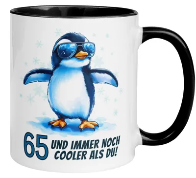Produktbild von Tasse 65. Geburtstag Mann Frau – „65 und immer noch Cooler als du“ – Geschenk zum Geburtstag Männer Frauen