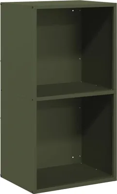 Immagine prodotto di vidaXL Rastrelliera per legna da ardere Verde oliva 40x30x75 cm Acciaio laminato a freddo