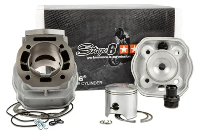 Zdjęcie produktu dla Zestaw cylindra Stage6 Streetrace 77 ccm, odlew szary, średnica 50 mm, przeznaczony do Aprilia SX 50