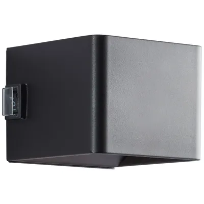 Obrázek produktu pro Magnetické venkovní nástěnné svítidlo - ISEO - BRILLIANT - dobíjecí - černé - LED - senzor - 4W - 300lm - 3000K - USB