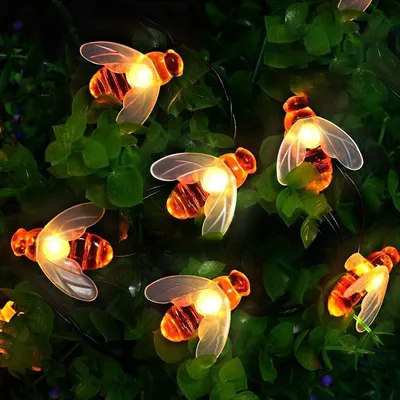 Obrázok produktu pre LED svetelný reťazec, 7 metrov - 50 LED - Solárne napájanie - 8 režimov - Teplá biela farba - Vianočný - Vhodný na vnútorné aj vonkajšie použitie