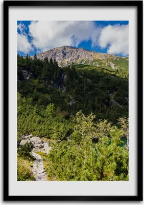 Produktbild von Bild - Bilderrahmen - Foto - 70 cm x 100 cm - MDF - Rahmen - Wandkunst - Seeauge der Tatra-Berge