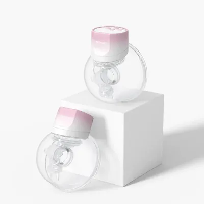 Zdjęcie produktu dla Momcozy Laktator podwójny S12 Pro różowy, 180 ml
