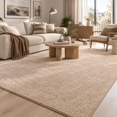 Produktbild von Hochflor Velours Teppich Mona Natur, Größe:270x400 cm