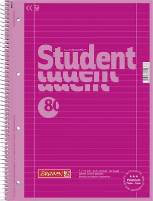 Produktbild von BRUNNEN Collegeblock A4 pink Lineatur 27 1067927126