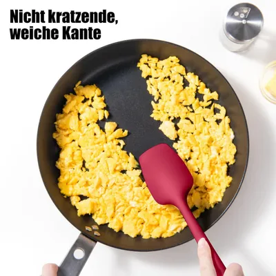 Obrázok produktu pre Silikónové špachtle na miešanie a škrabanie cesta, sada 3 kusov, odolné do 315 °C, vhodné do kontaktu s potravinami, viacfarebné