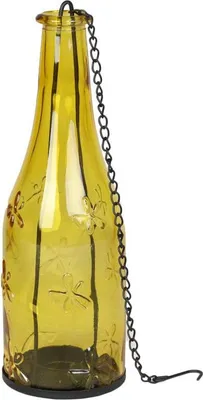 Produktbild von Gelber Hängekerzenhalter mit Kette