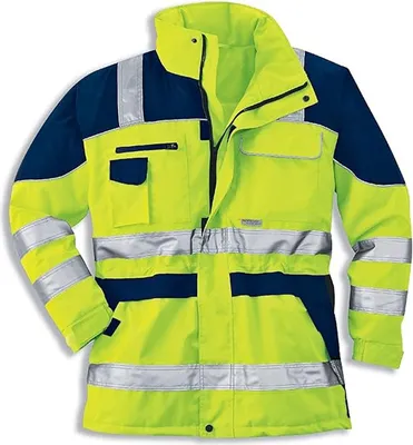 Produktbild von Uvex 98614, Jacke, Mann, Blau, Gelb, 6XL, Reißverschluss, Polyester